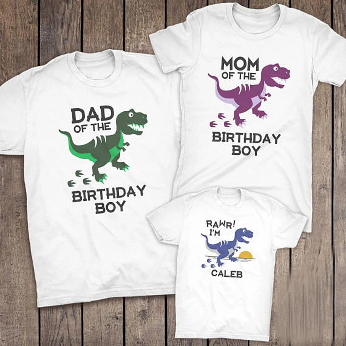 

Dinosaur Birthday Matching Family T-Shirt Family Matching Outfits Dad Mom and Kids Family Suit T Shirt Gift