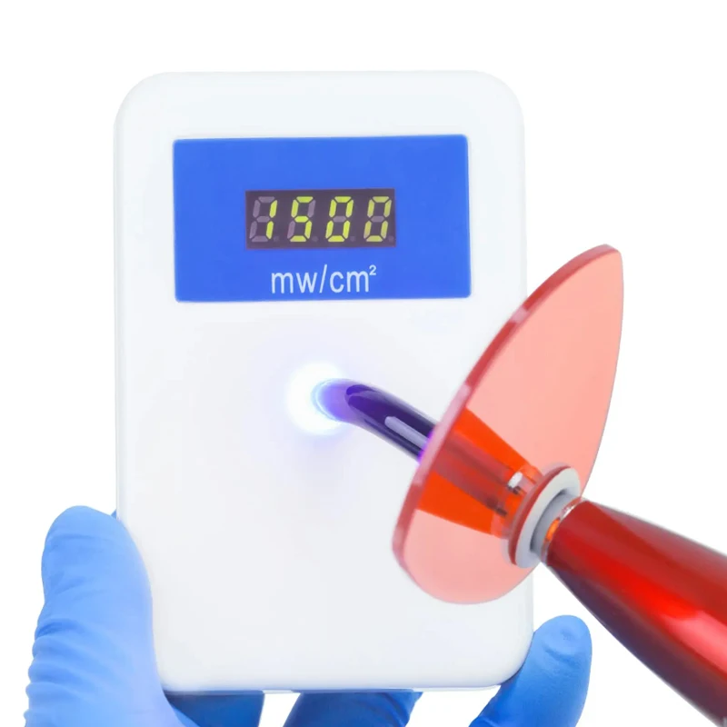 1Pcs/Box Dental LED Light Meter Light Cure Power Curing Tester Dentistry Measurement Meter LED Curing Light Meter Tester
