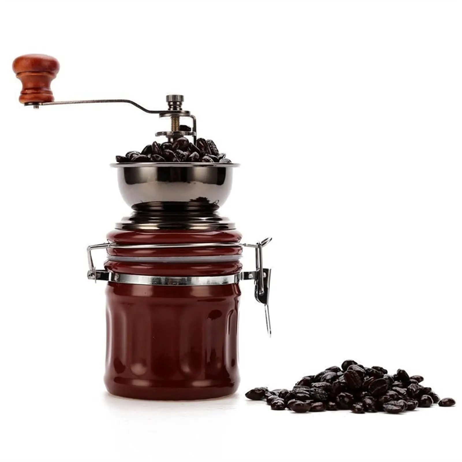 Household Small Coffee Bean Grinder Hand Crank Bean Grinder Ceramic Spice Pepper Grinder Mill Kitchen Accessories