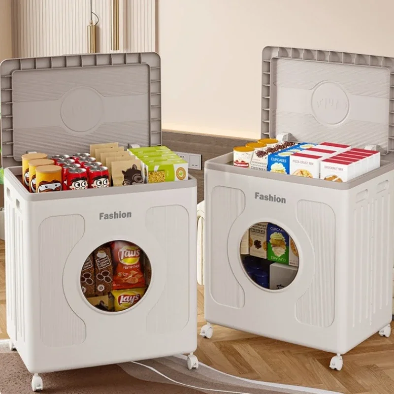 

160L large-capacity storage box, multi-functional clothing folding storage box with wheels, household plastic clamshell