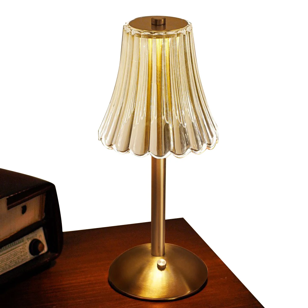

Cordless Table Lamp Crystal Table Lamp Rechargeable 2000mAh Battery Operated Touch Desk Light for Living Room Restaurant Outdoor