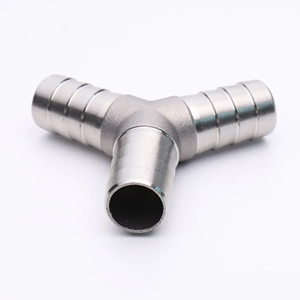 304 stainless steel Y-shaped 6mm-25mm three-way hook and loop hose connector