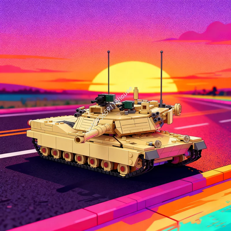 1170 قطعة MOC أبرامز نظام نموذج اللبنات البناء هدايا عيد الميلاد فكرة إبداعية اللعب التعليم الطوب الاطفال عيد ميلاد #1