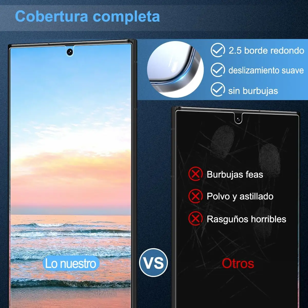 2/4 قطعة HD رقيقة جدا بصمة فتح الزجاج المقسى لفيلم سامسونج جالاكسي S24 الترا 5G #4