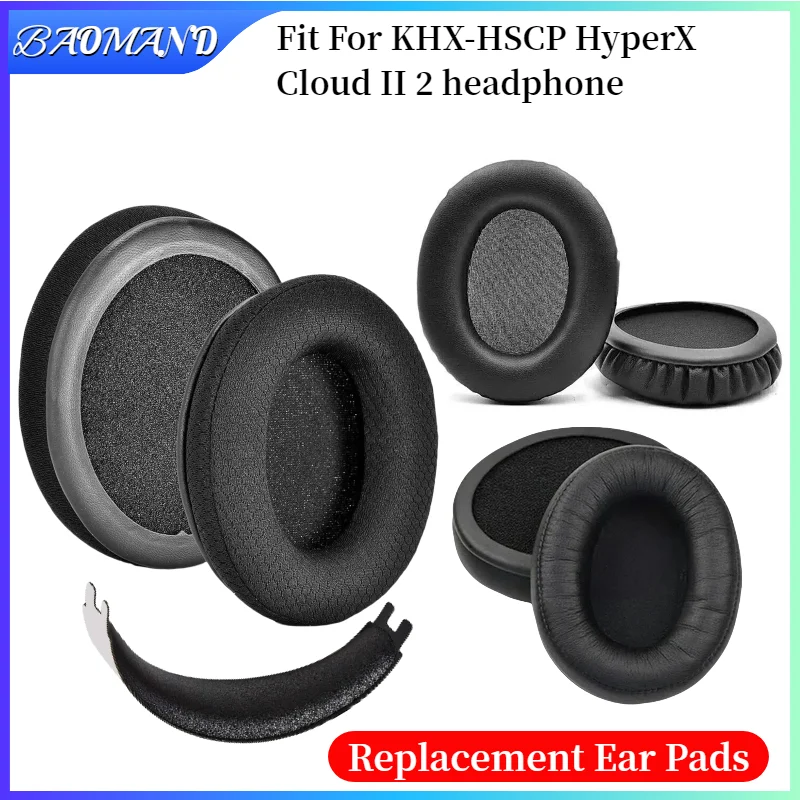 

Earphone Ear Pads For KHX-HSCP HyperX Cloud II 2 Earpads Sponge Soft Foam Cushion Replacement Headphones Accessories