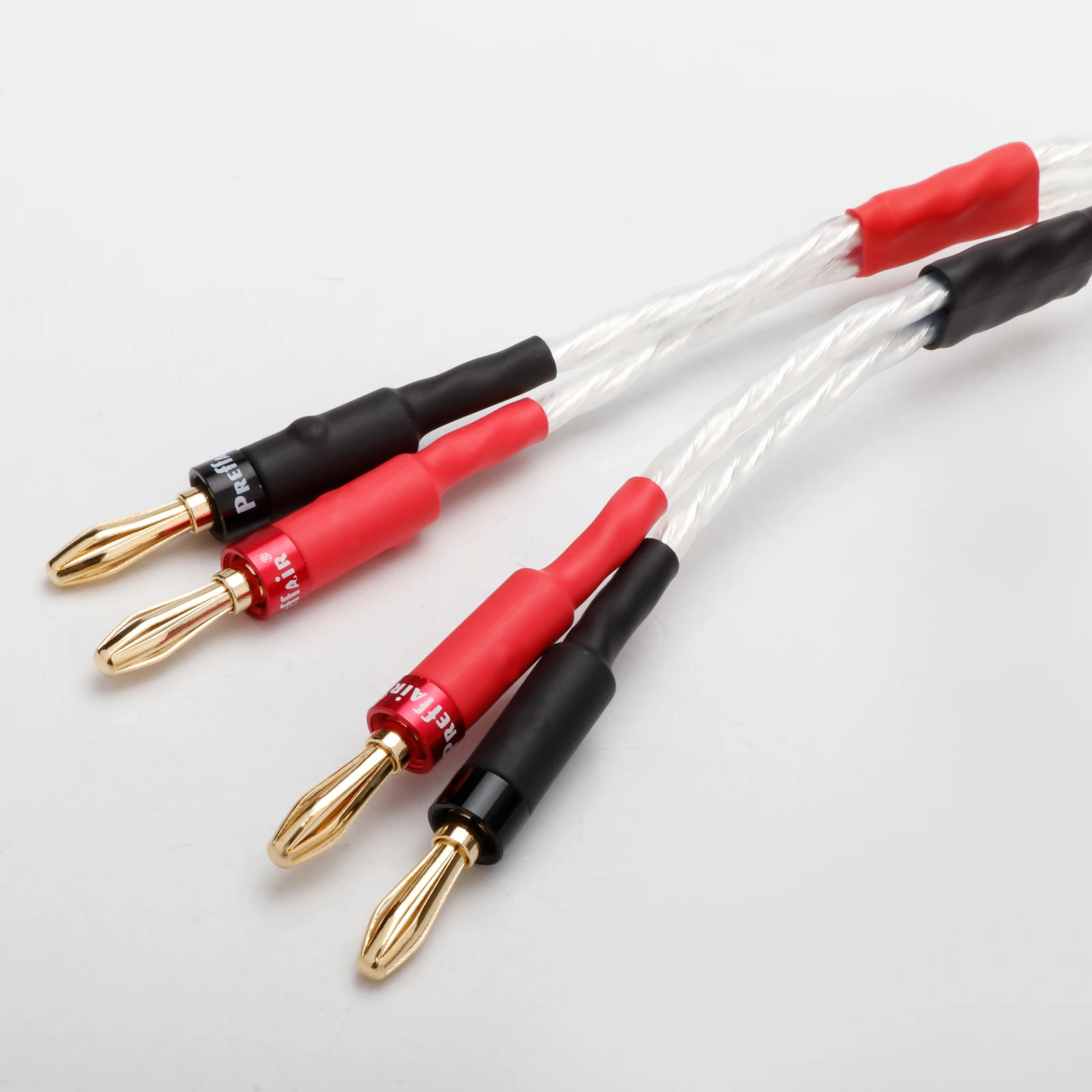 8 Cores OCC Silver Plated XLR Female 4pin to Deluxe 4mm Banana Plug Audio Cable Speaker Amplifier Y plug CANARE four core wire