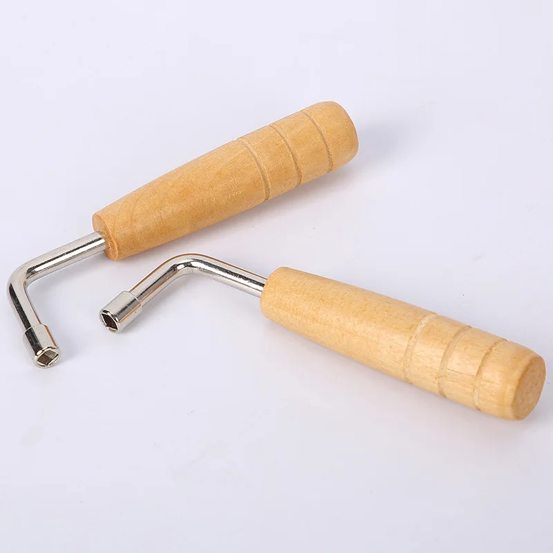 Adjusting wrench hexagonal lyre harp lyre small lyre wooden handle Adjusting rod External hexagonal tuning tool Key Tuner Set