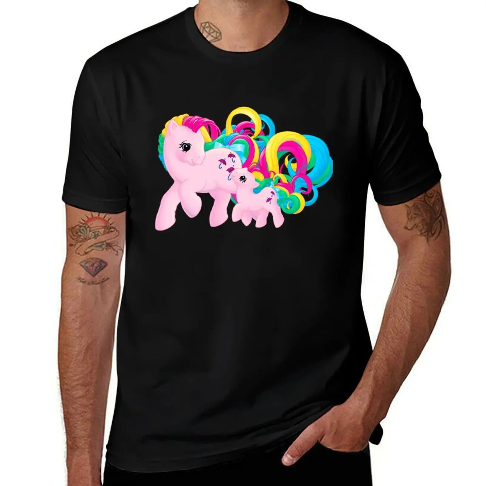 

MLP Parasol and Baby Parasol T-Shirt anime sports fans Anime t-shirt blue archive mens clothing