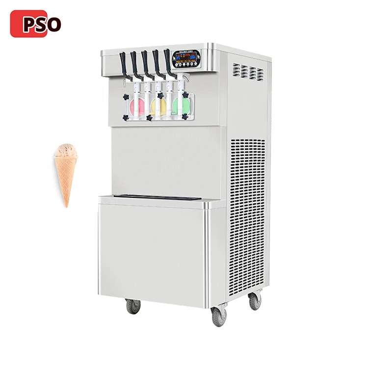 Italian Commercial Hot Selling Small Soft Serve Glace Soft Ice Cream Maker Ice Cream Making Machines