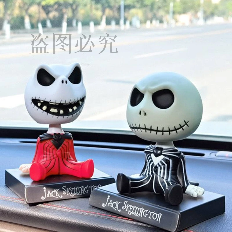 The Nightmare Before Christmas Jack Bobble Head Doll PVC Action Figure Model Toys Car Ornament Christmas Gift