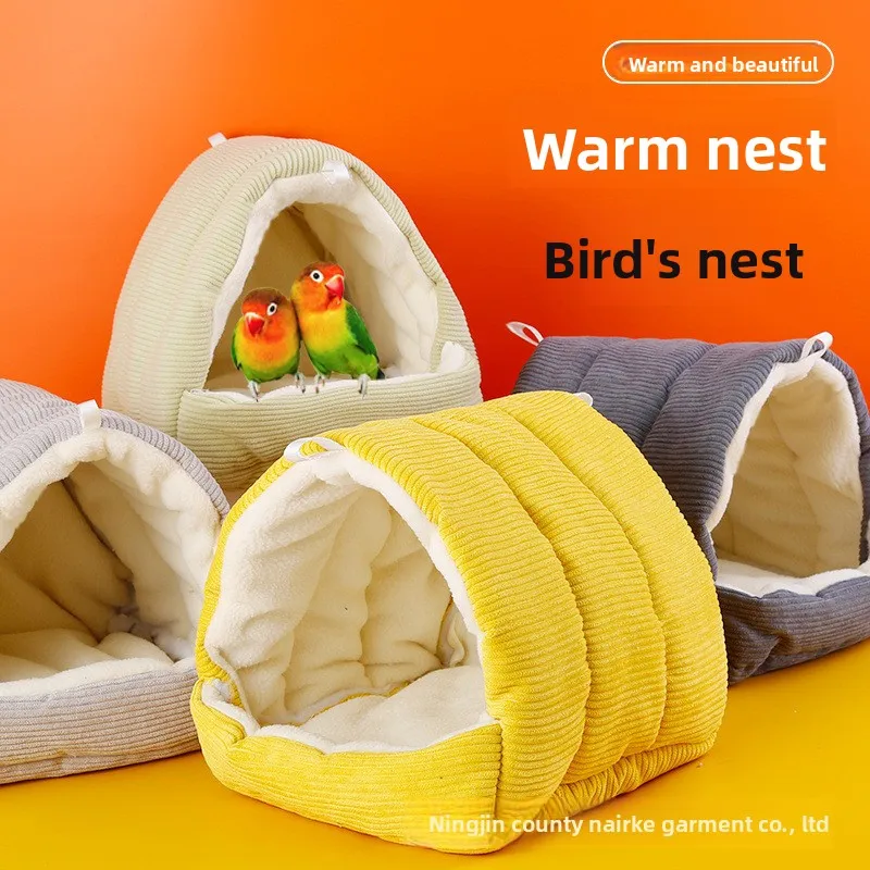 

Parrot nest bird nest warm winter heating supplies plus fleece thickened winter cotton nest