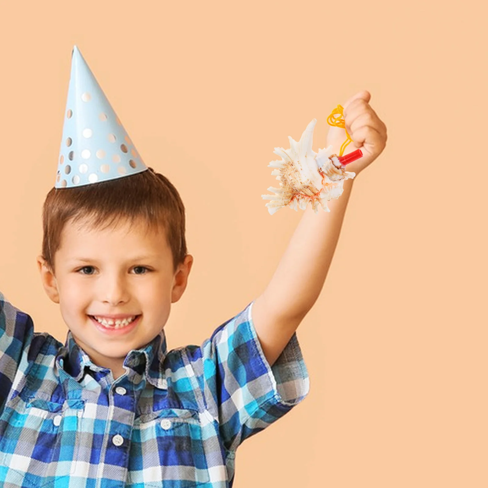 

Large Conch Whistle Kids Camping Outdoor Plaything Sea Shell Music Instrument Loud Decorative Horn Noise Maker Travel Emergency