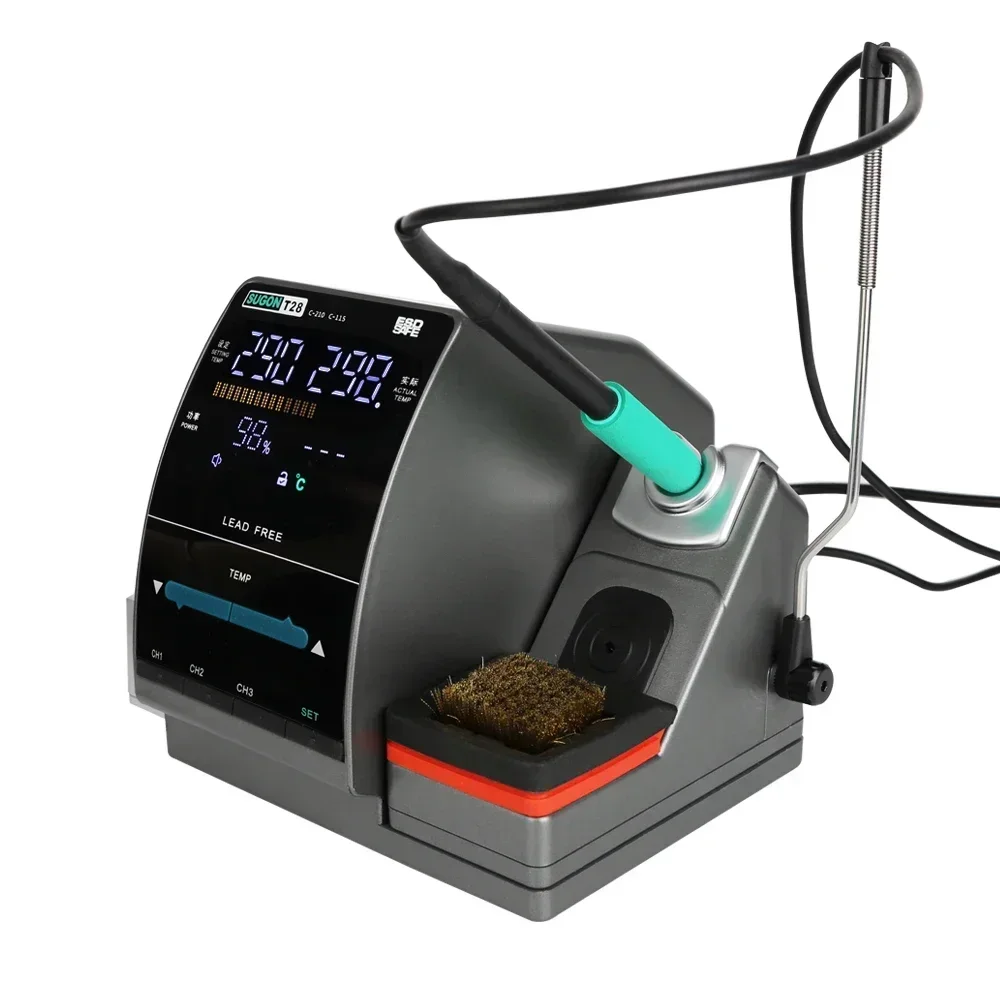 2026/Easy To Operate Sugon T28 Soldering Iron Preheating Station With 210 115 Replace Double Welding Station