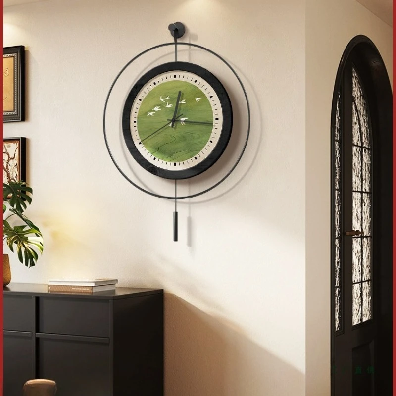 Medieval Style Clock Wall Clock Living Room TV Background Wall Clock Wall Premium French Retro Wall Watch