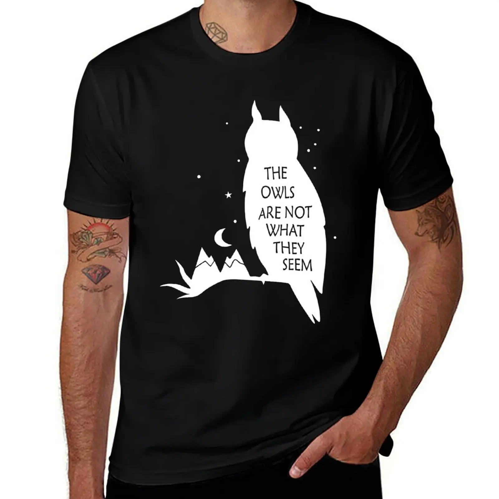 

Owls T-Shirt Casual All Match Tee Shirt for Men
