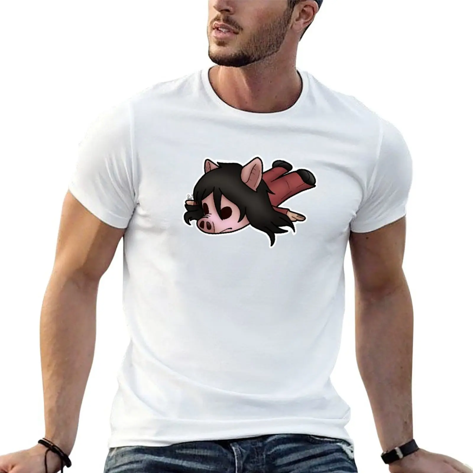 

рубашки t Pig t Мужская рубашка хлопок роскошный мужской комплект) рубашка (DBD хлопок для 100% графический футболка пакет бренда