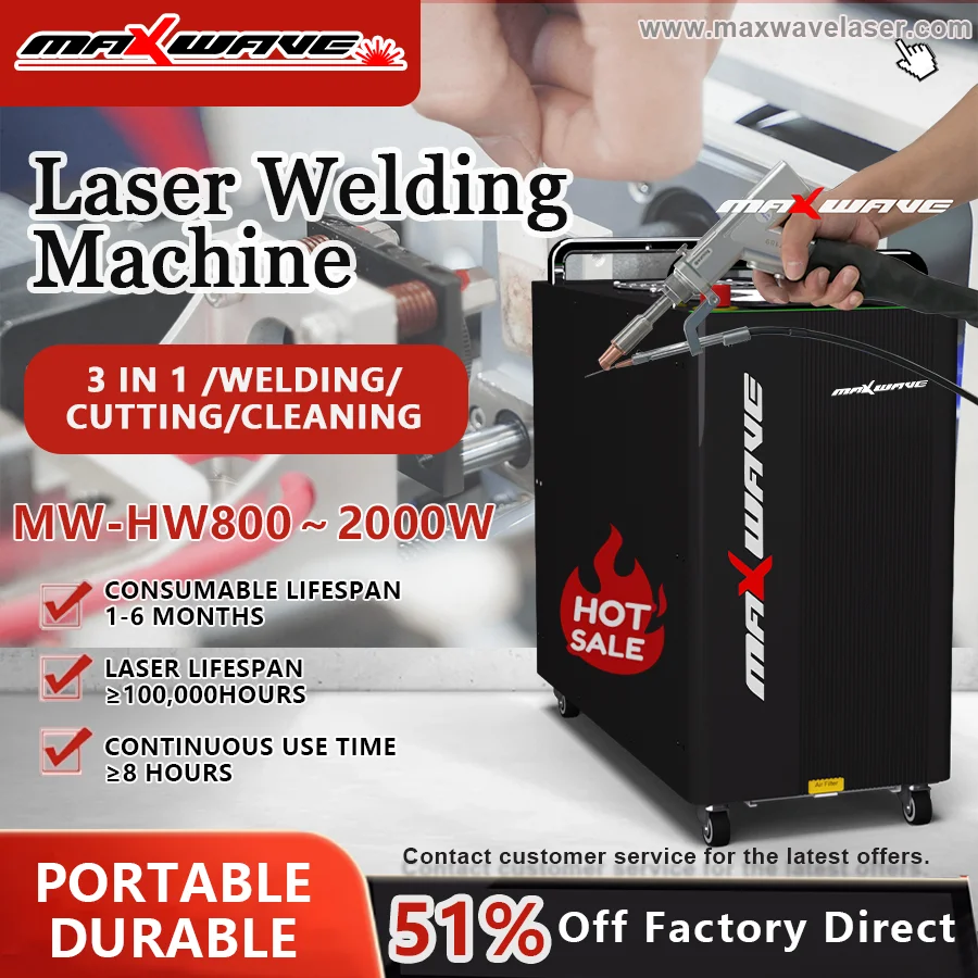 

Laser Welding Equipment Handheld with Air Cooled System for Stainless Steel Carbon Steel Aluminum Iron Metal Work Projects