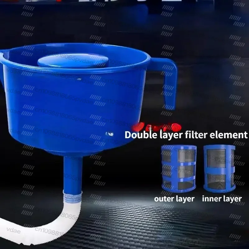 1PC Funnel Type Diesel Oil Water Separator Filter Double Mesh Fuel Filter Funnel for Automotive Fuel Separation Equipment