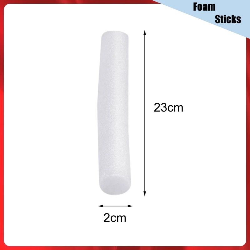 8 Pcs Foam Sticks Diameter 2cm And Length 23cm for Sofa Cover Foam Cylinders Foam Grips Strips White Anti Slip Strip