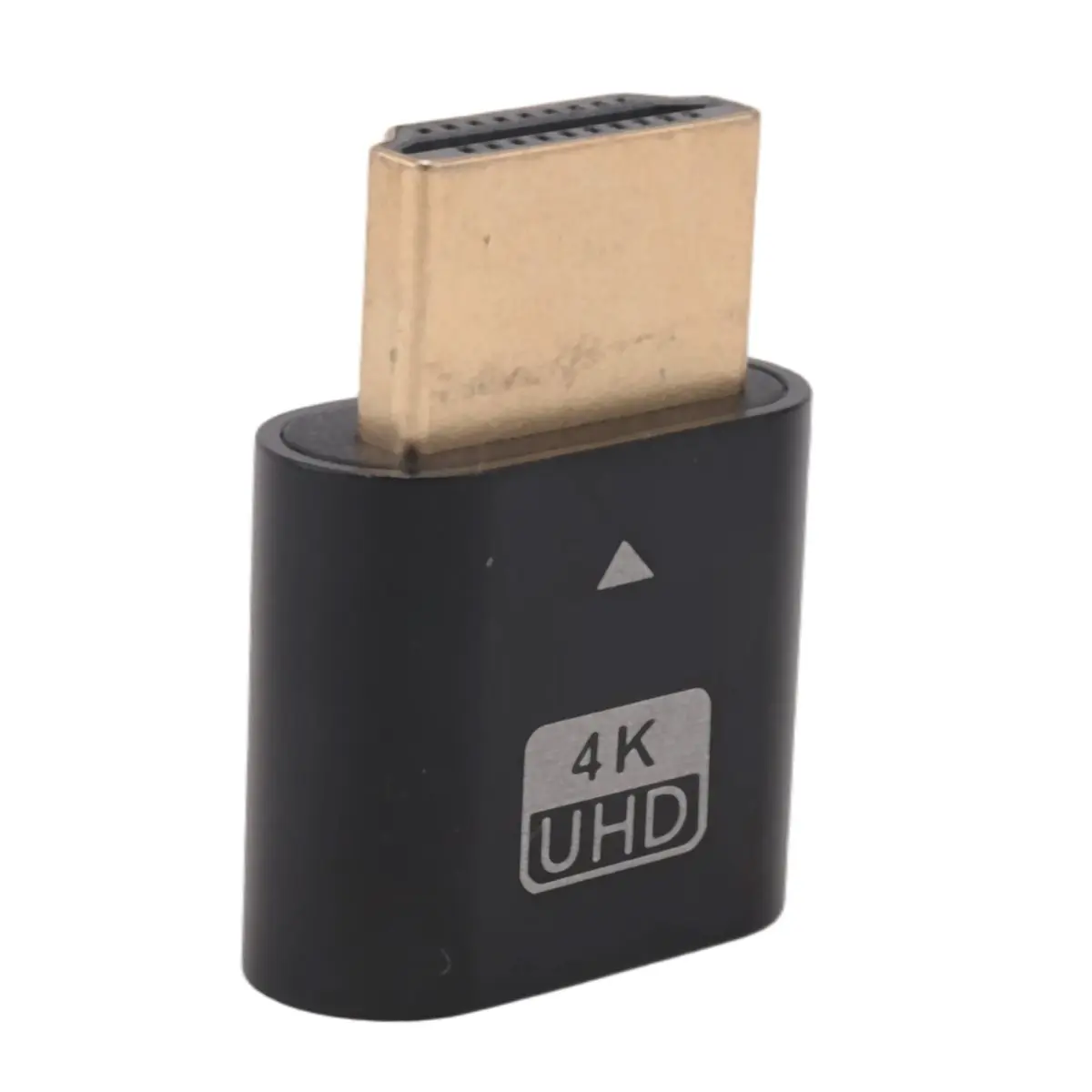 #12V Consumer Electronics,HDMI-Compatible 4K Dummy Plug with LED Light C (Black)