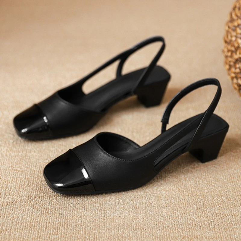 black-square-toe-mid-heel-pumps-women-fashion-back-strap-brand-designer-shoes-elegant-cozy-commuter-office-shoe-zapatos-de-mujer