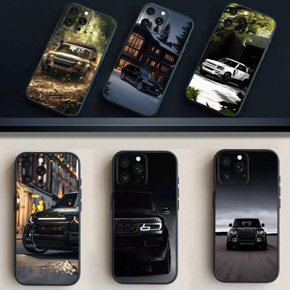 

Land Suv-es Car R-Rovers-e Phone Case For iPhone 17,16,15,14,13,12,11 Plus,Pro Max,XS,X,XR,SE,Mini,8,7,Soft Silicone Black Cover