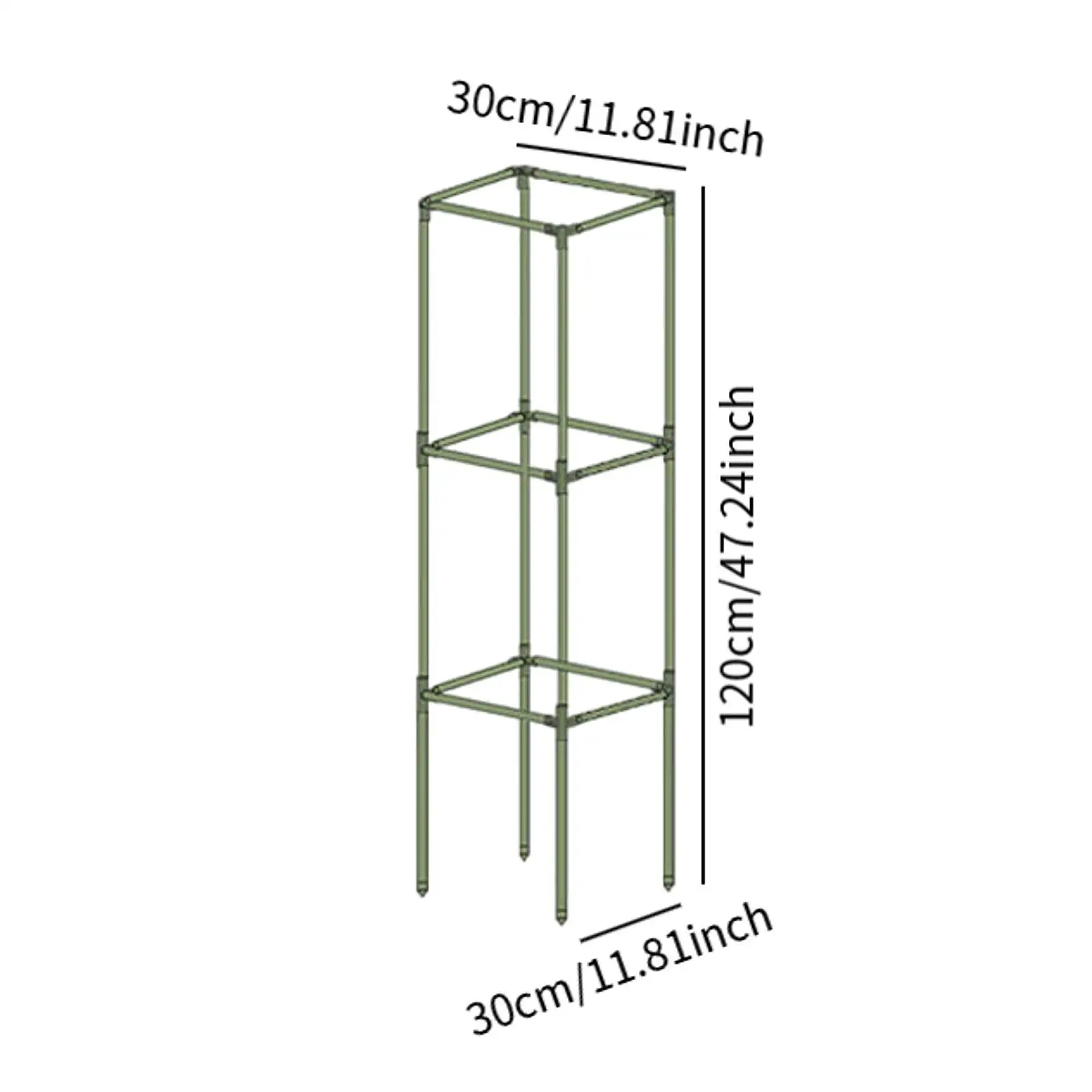 Square Tomato Cage Practical Plant Climbing Rack for Beans Vegetables Peas