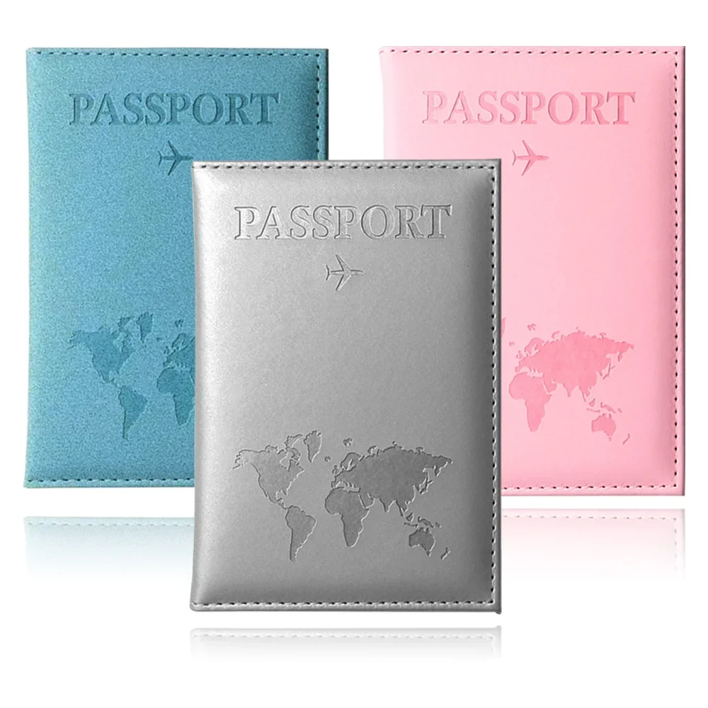 Multi-Function ID Bank Card Credit Card Protector Passport Storage Bag Women Men RFID Vintage Business Passport Covers Holder