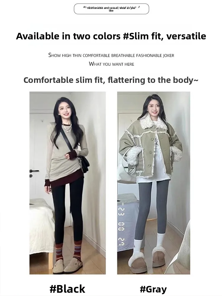 Warmth High Waist Lamb Velvet ark Pants Women's Tight Fit Yoga Trousers Autumn Winter Bot Slimming Butt Lifting