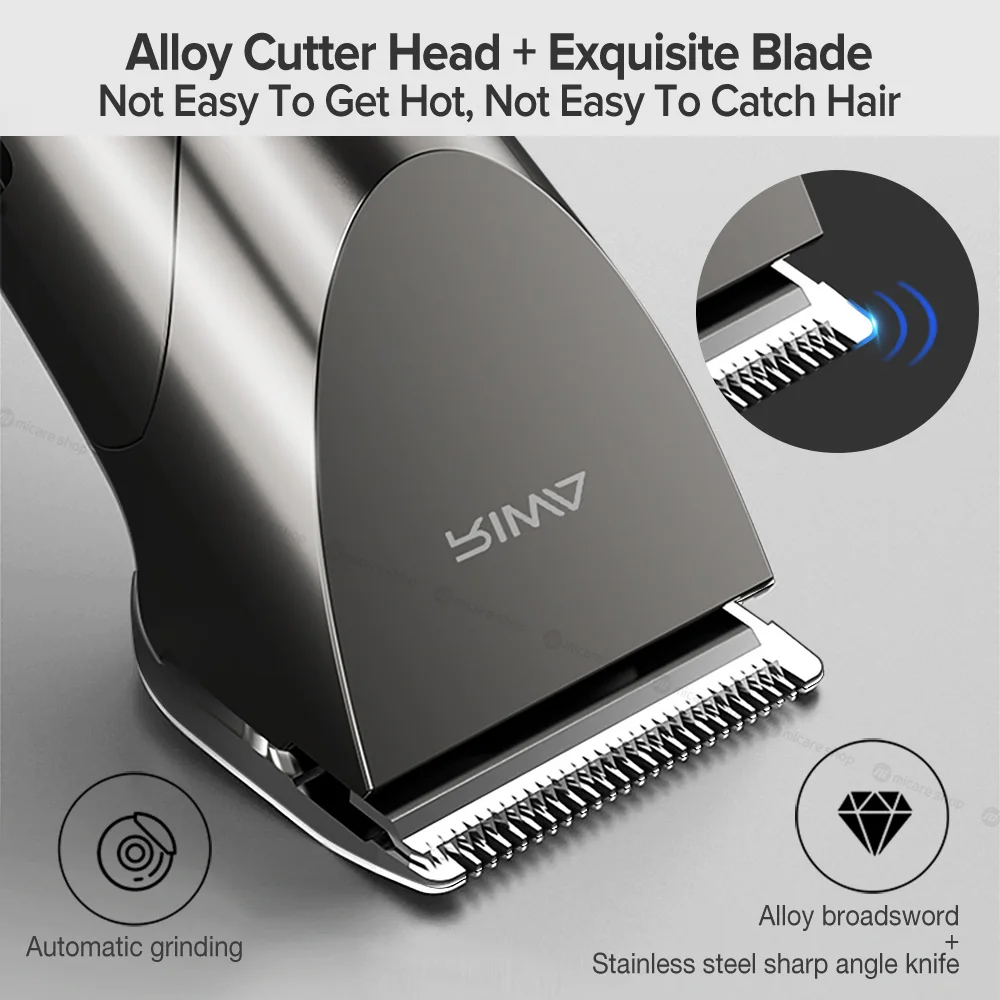 RIWA Washable Hair Trimmer LED Display USB Rechargeable Electric Men Household Self Hair Cutter Hair Clipper Machine 6