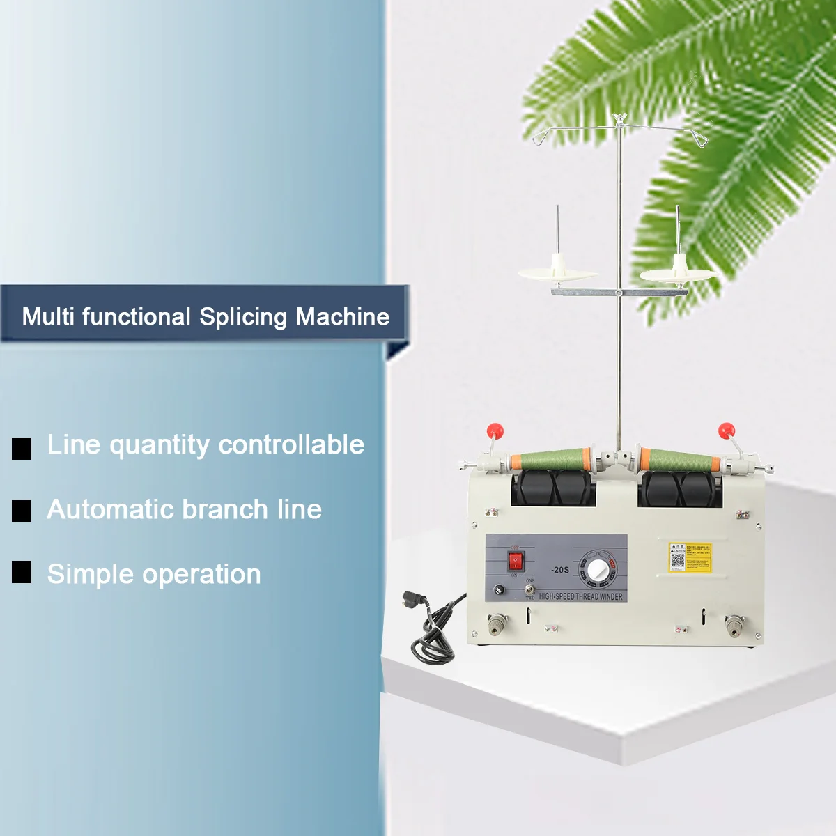Séparateur de fil à Double tête, enrouleur d'enroulement, fil à coudre, séparateur de fil à broder, séparateur de fil multifonction
