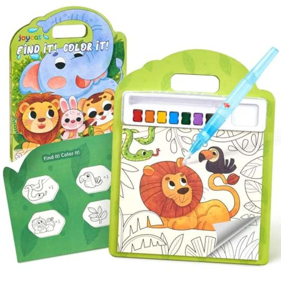 Watercolor Painting Book for Toddlers Learning Activity