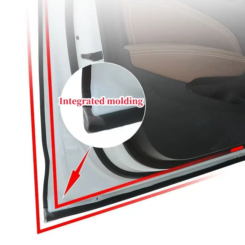 For Ford EDGE Explorer Rubber Weather Draft Seal Strip Wind Noise Kit Front Trunk Cover Strip 10pcs Door Seal Soundproof Kit