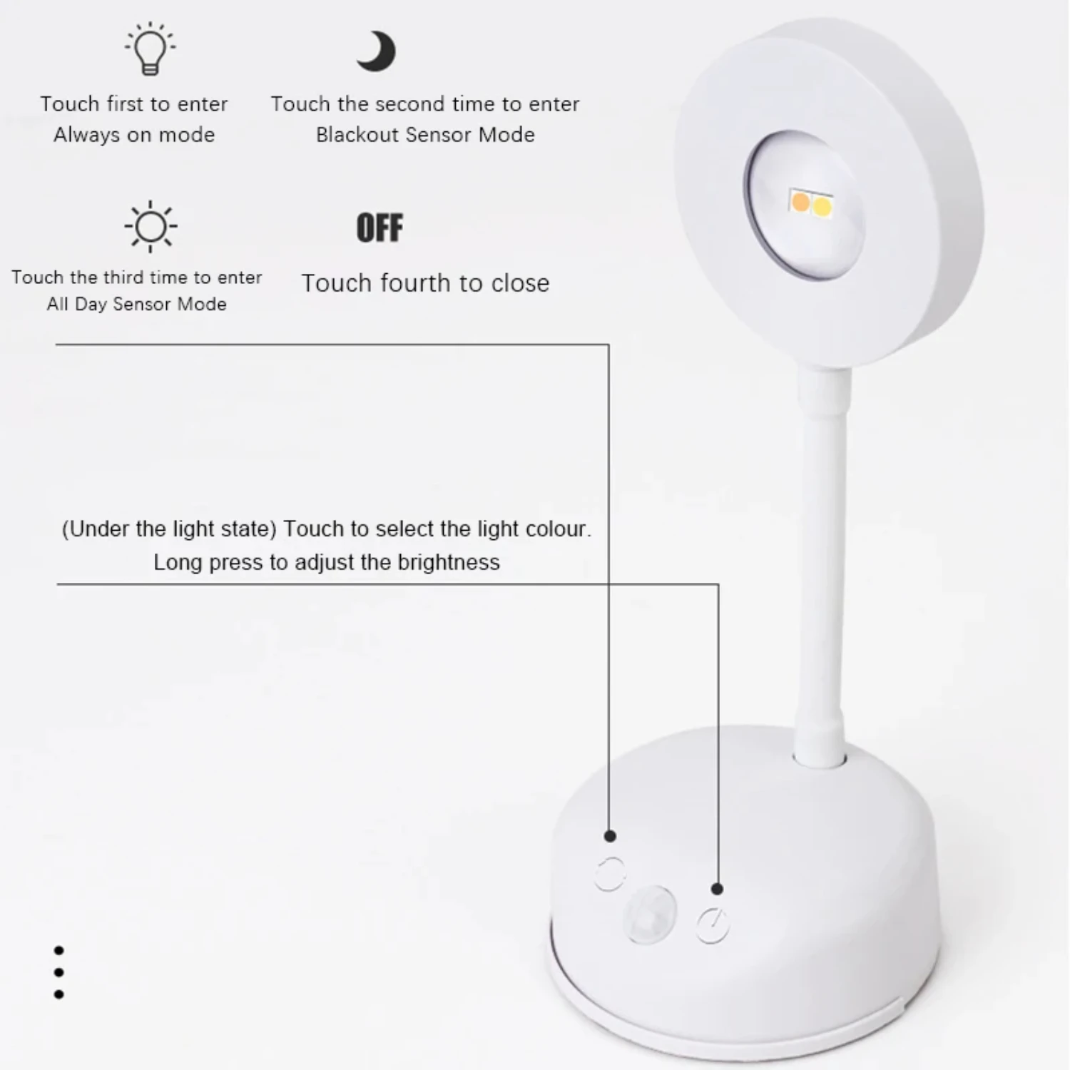 Lâmpada de Parede LED com Sensor de Movimento, Carregamento USB, Sem Fio, Regulável, Sala de Estar, Quarto, Cabeceira, Decoração, Holofotes, Parede Noturna, Li, Novo