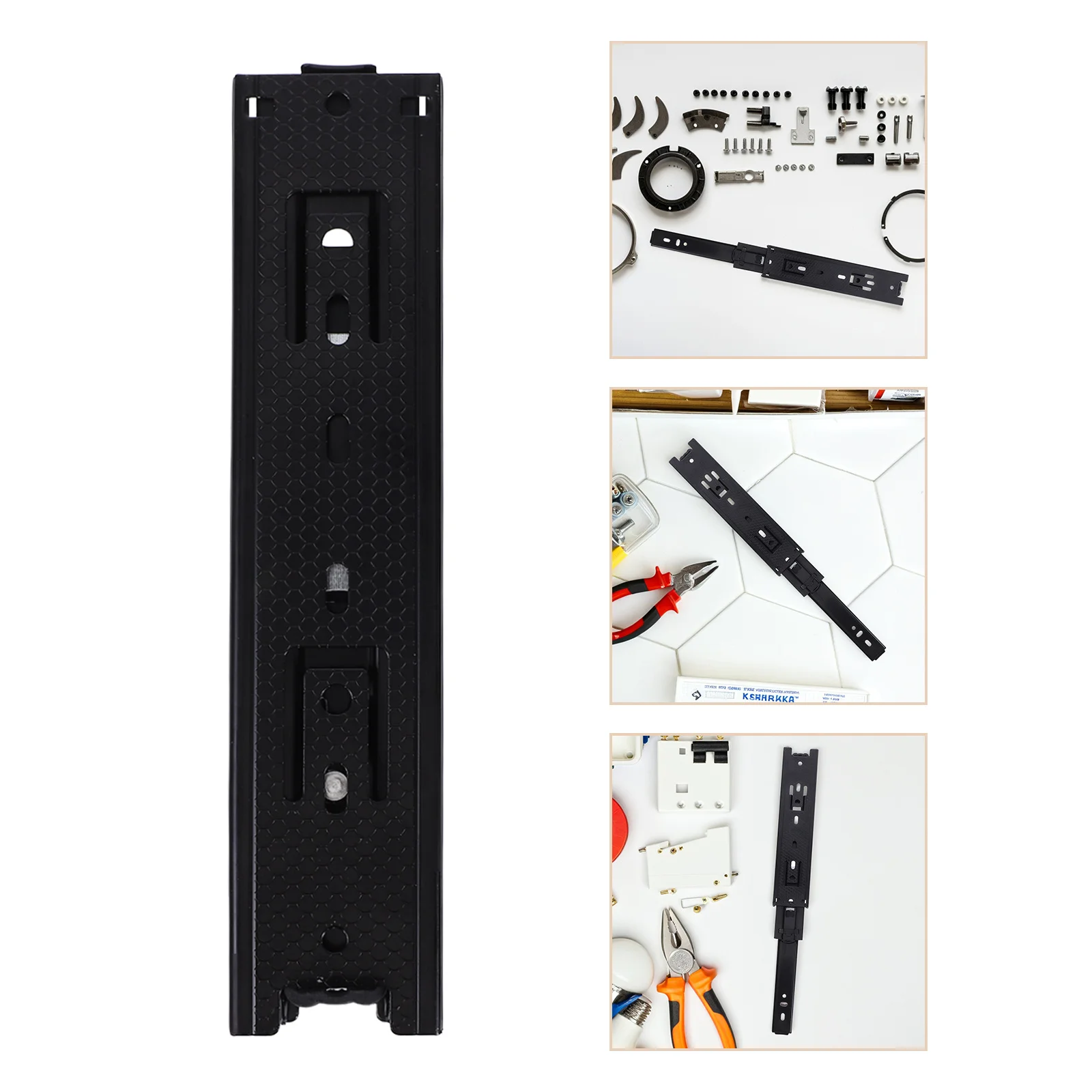 

Heavy Duty Wardrobe Rail Silent Damping Slide Rail Steel Ball Bearing Cabinet Drawer Track Smooth Sliding Furniture Hardware