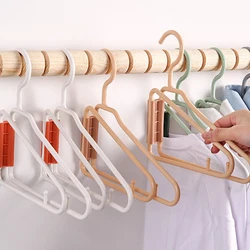 Folding Clothes Hangers Saving Space Non-Slip Portable Multifunctional Clothes Hanger For Daily Use and Business Trip Vacation