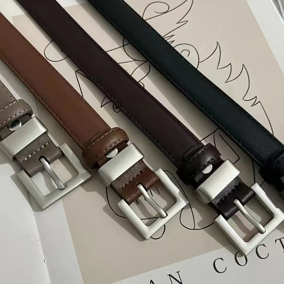 Ремень Новый женский ремень Женский декоративный ремень Модный простой с джинсами Простой