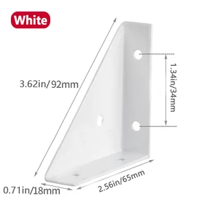 4 PCs Rechtswinkel -Dreieck Verstärkung Gesang singing Unterstützung singende Unterstützung für Möbelholzgelenke 10 Hauptverkäufe Calleta verstärkt - №8