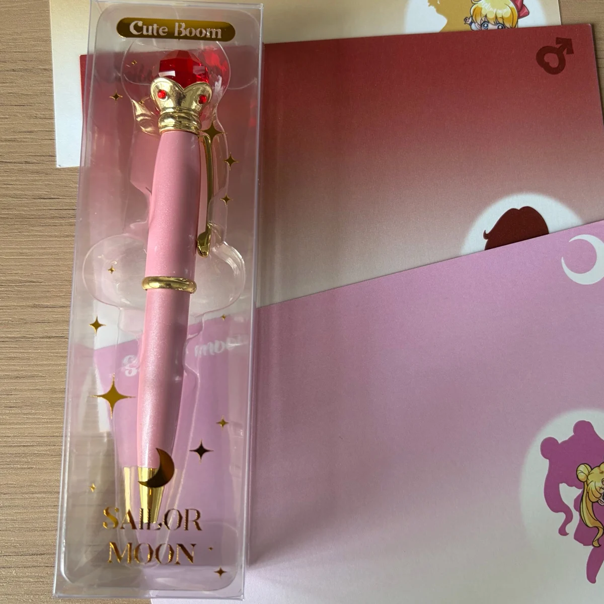 Anime Sailor Ballpoint Pens Cute Pink Transformer Pen Portable Students Stationery Supplies Cosplay Doujin Gifts Custom made view 6