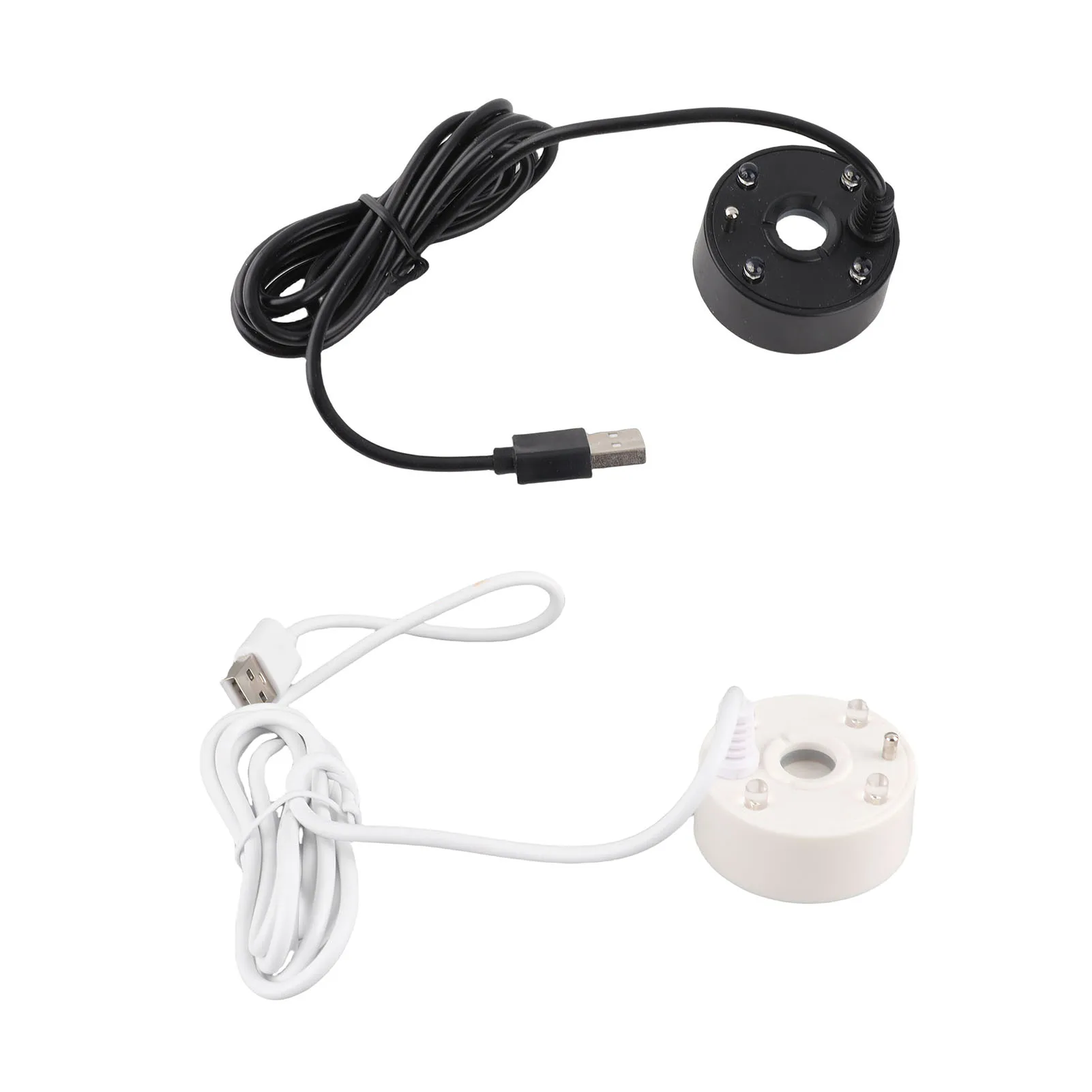 

Распылитель для фонтана, USB-распылитель, красочные светодиодные фонари, 5 В, ультразвуковой фонтан, распылитель для пруда, рокарий, раковина для рыбы