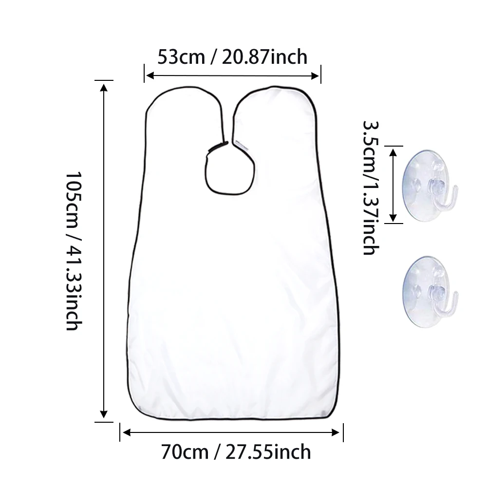 Niewyciekający fartuch do strzyżenia brody, czarny fartuch do pielęgnacji brody dla mężczyzn, 1 szt., łapacz włosów do brody dla mężczyzn, zestaw do golenia dla taty