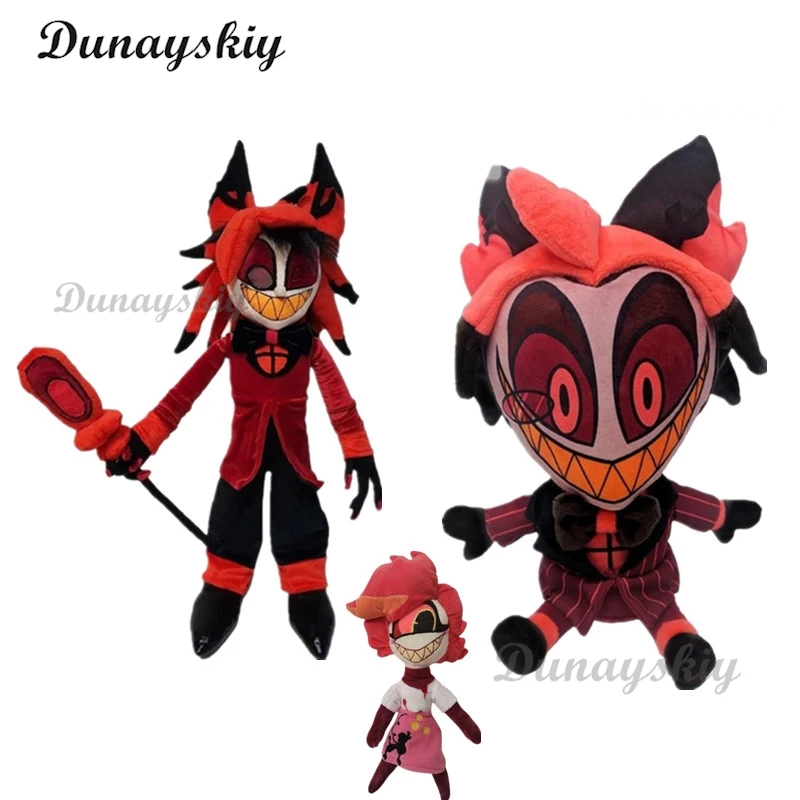 Alastor Adam Angel Dust Grappige Interessante Anime Knuffels Schattige Zacht Figuur Speelgoed Hellen Voor Kinderen Kinderen Cadeau Halloween