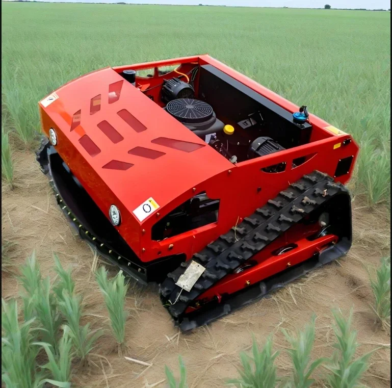 Mini Remote-controlled Robot Lawn Mower for Use in Farms, Gardens, and Lawns