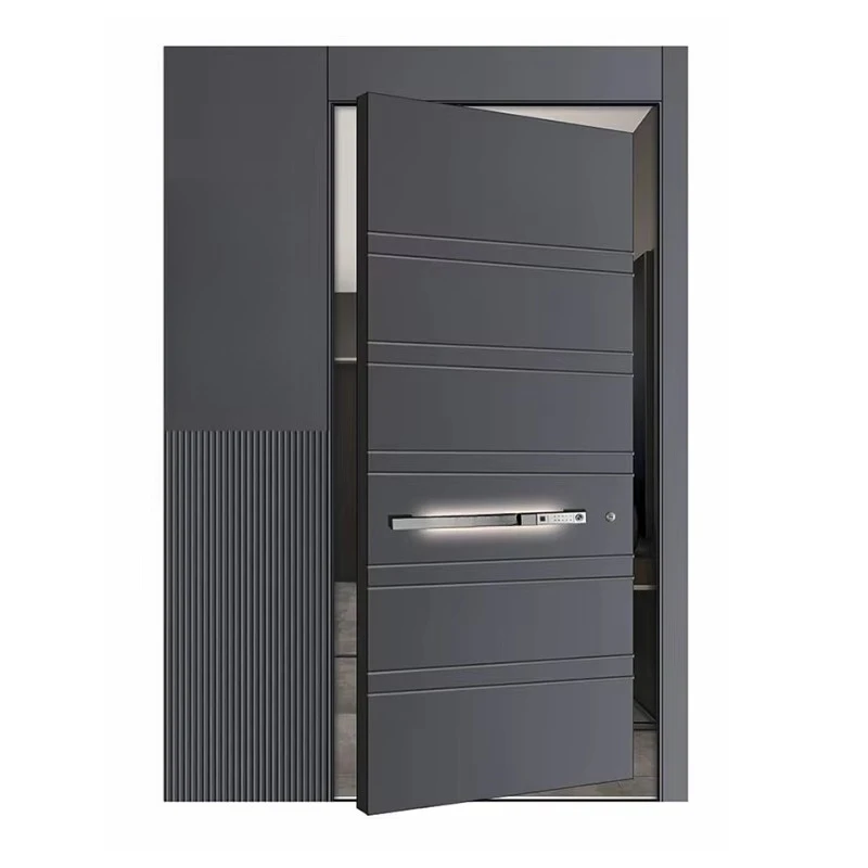 

Classical Exquisite Cast Aluminum Security Front Main Entrance Stainless Steel Pivot Door