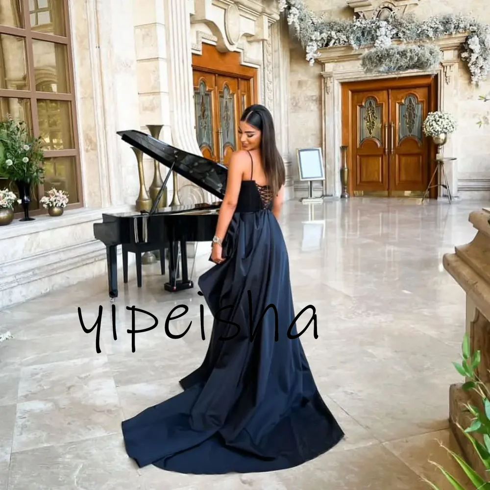 Customized Fashion Tiered V-Neck Prom Dresses A-Line Long Sweep Train Evening Gowns Formal Celebrity Party Dresses