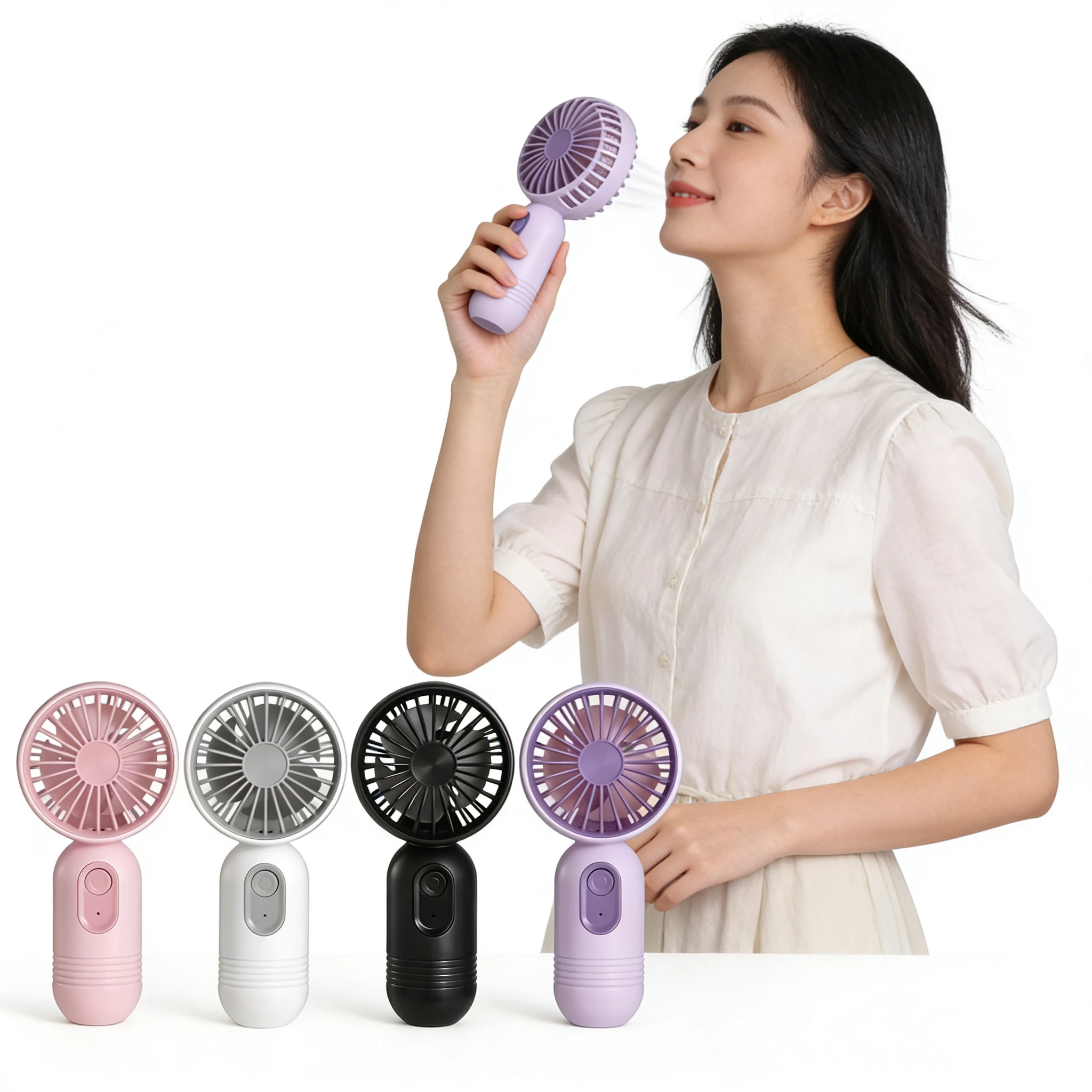 

Мини-ручной вентилятор с 3 скоростями, мощный, с USB-зарядкой, долговечный, портативный, настольный вентилятор для студентов, офиса, путешествий, кемпинга