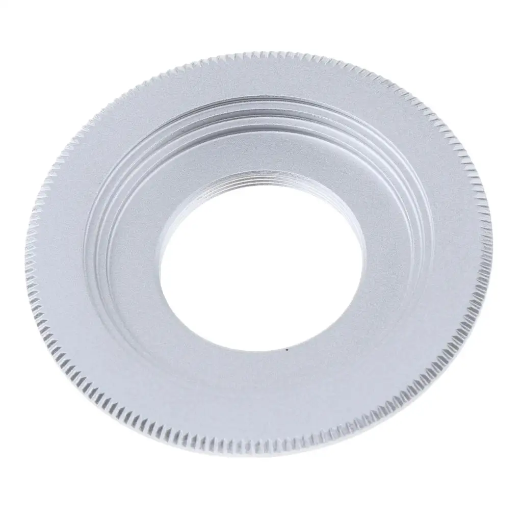 C Mount to M43 Adapter Ring Silver Lens Mount Connector for Olympus OM-D E-M10 II Panasonic GX8 Camera