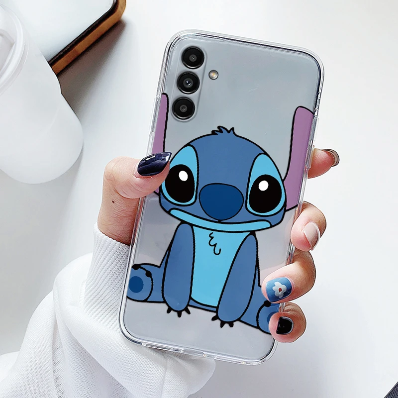 Cartoon Stitch Soft Case For Samsung Galaxy A13 4G A 13 5G A04S Cover TPU Matte Silicone Clear Coque For Samsung A 13 Fundas Bag