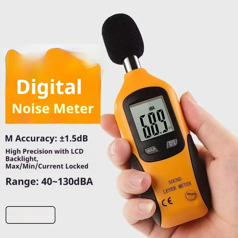 GOYOJO HT-80A High-definition Digital Noise Tester LCD Display Noise Device With 1 / 2-inch Polarized Condenser Microphone