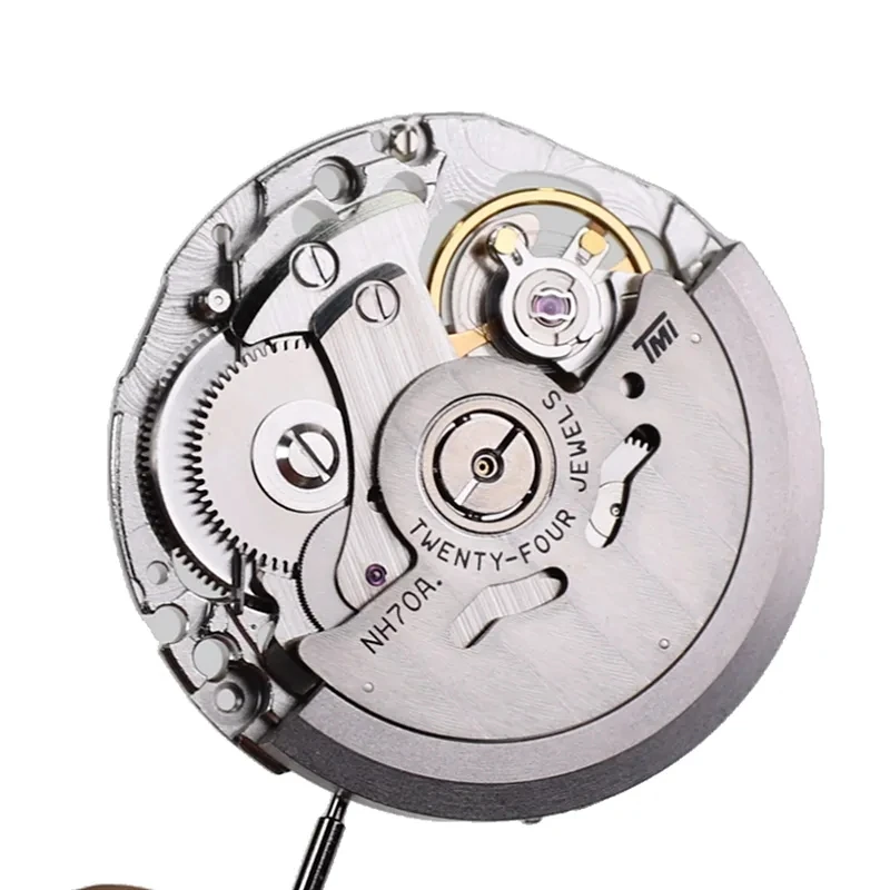 NH70 kerangka gerakan otomatis mekanis, arloji asli Jepang untuk pembuat jam tangan gerakan pengganti bagian pengusir